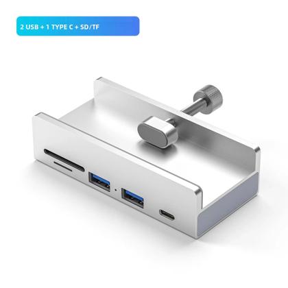 Imagem de Hub USB 3.0 De Liga De Alumínio 5Gbps Com Slot Para Cartão TF Para Laptop E Desktop Divisor