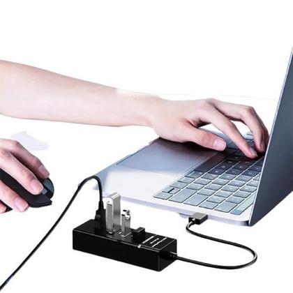 Imagem de Hub Usb 3.0 Extensor 4 Portas High Speed Hd Pen Drive UH30A BRANCO