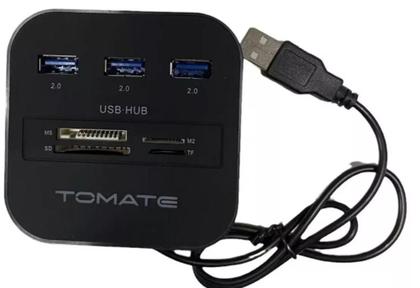 Imagem de Hub Usb 3.0 Extensor 5 Em 1 Leitor Cartão Micro Sd Tf Not Pc