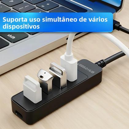 Imagem de Hub USB 3.0 Tipo-C De 5 Portas Multi Splitter Extensor Para Macbook pro PC Laptop