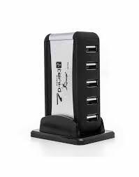 Imagem de Hub Usb 7 Portas USB 2.0 Com Fonte HUB 480MPS LEY-88 Lehmox