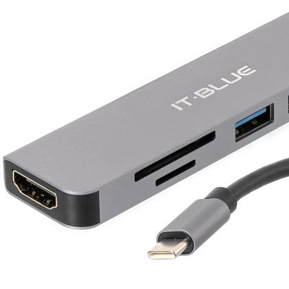 Imagem de Hub USB-C 6 em 1 Modelo LE4137 - It.Blue
