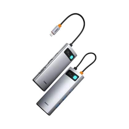 Hub USB C 7 Em 1 4K 60Hz HDMI 3 USB 3.0 PD 100W Tipo C Leitor De Cartão SD TF Para Macbook iPad M2