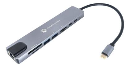 Imagem de Hub USB C, Adaptador Hub 8 em 1 USB C para Laptops, Smartphone, Samsung Dex, Tablets, Nintendo Switch