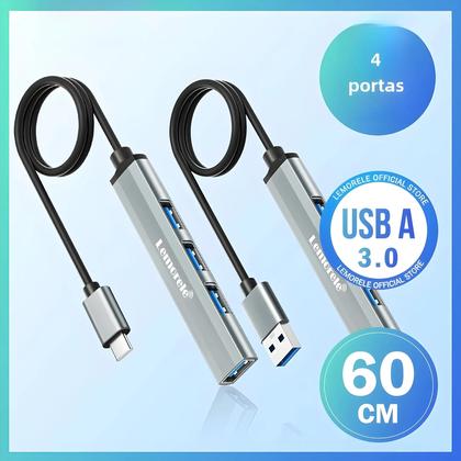 Imagem de Hub USB-C De 4 Portas Tipo C USB3.0 OTG Adaptador Multi Splitter Para Acessórios De Laptop Lenovo