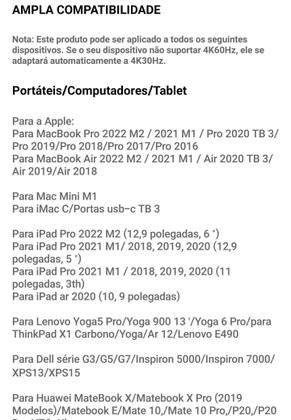 Imagem de Hub Usb-C Ugreen 7 Em 1 Dockstation Hdmi 4K Thunderbolt 3.0