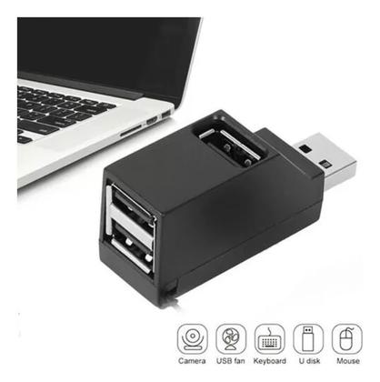 Imagem de Hub USB Multifuncional 3 Portas 2.0 Tomate MST-011