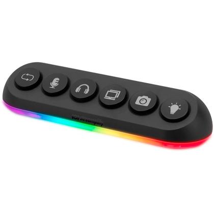 Imagem de Hub USB Streamplify Deck 5, 5 Portas, USB 3.0, RGB, Preto - 75670