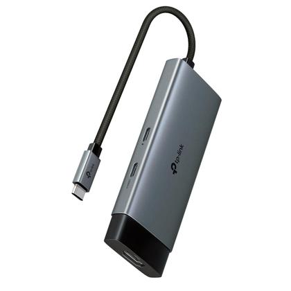 Imagem de Hub USB TP-Link 5 em 1 Tipo-C 3.0 4K Alumínio - UH5020C(UN)