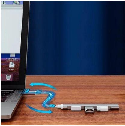 Imagem de Hub Usb Type-c 4 Portas Usb 3.0 5 Gbps - TEBERA