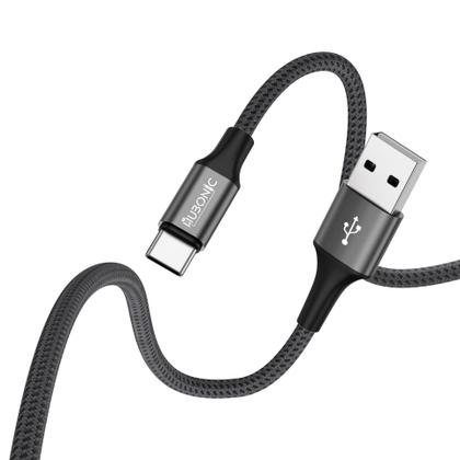 Imagem de Hubonic Cabo Tipo-C USB Turbo Nylon Carregamento Cabo de Dados Reforçado Compatível Premium