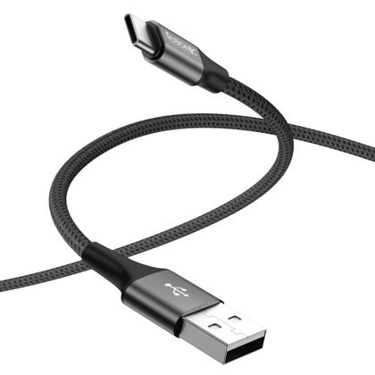 Imagem de Hubonic Cabo Tipo-C USB Turbo Nylon Carregamento Cabo de Dados Reforçado Compatível Premium