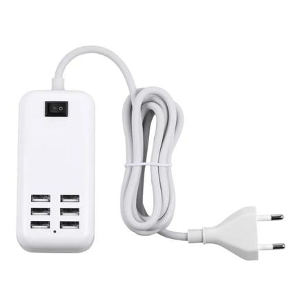 Imagem de Hubs 20w power adapter 6 entradas usb 1,5 metros
