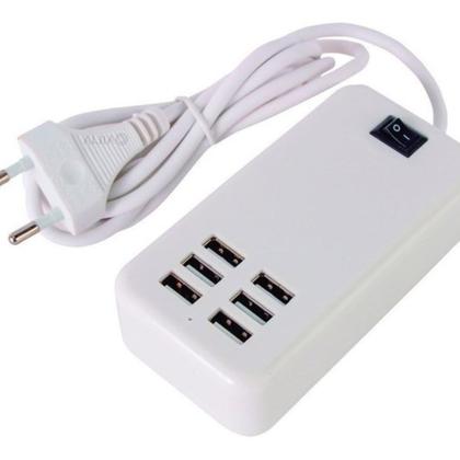 Imagem de Hubs 20w power adapter 6 entradas usb 1,5 metros