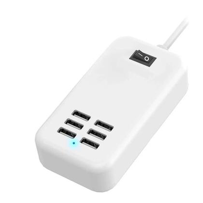 Imagem de Hubs 20w power adapter 6 entradas usb 1,5 metros