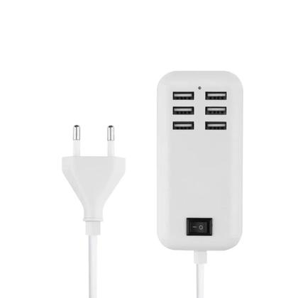 Imagem de Hubs 20w power adapter 6 entradas usb 1,5 metros
