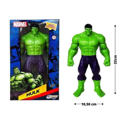 Imagem de Hulk Boneco Marvel Vingadores Articulado Figura De Ação 22cm