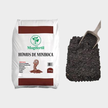 Imagem de Húmus de Minhoca 2 kg Adubo Orgânico para Jardins, Plantas, Vasos, Hortaliça  Mogifertil.