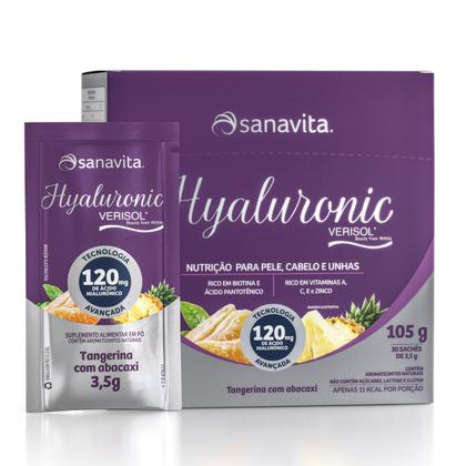 Imagem de Hyaluronic Verisol - Ácido Hialurônico - 30 Sachês - Sabor Tangerina com Abacaxi - Sanavita