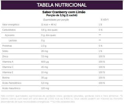 Imagem de Hyaluronic Verisol Sabor Cranberry com Limão CX/30 Sachês Sanavita