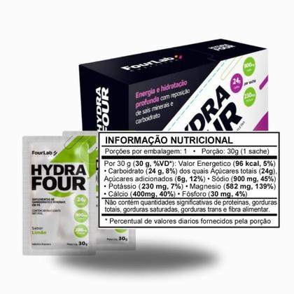 Imagem de HydraFour FourLab Hidroeletrolítico 450g (15 sachês 30g) - Limão