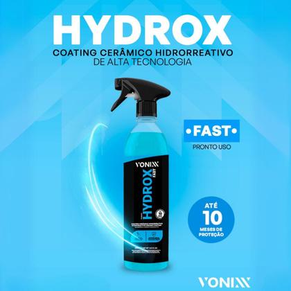 Imagem de Hydrox Fast 500ml Vonixx Cera Para Carro Molhado Proteção Brilho Hidrorrepelência water off