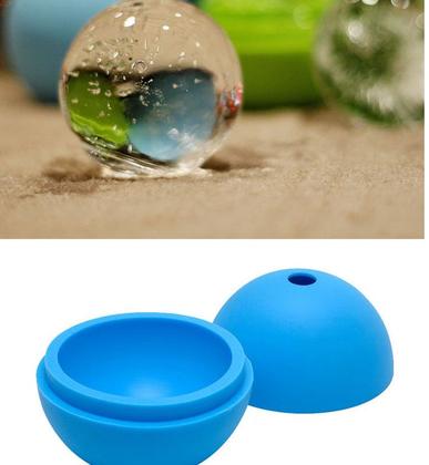 Imagem de Ice Ball Mold Wokex Food Grade Silicone de 6 cm, uísque redondo