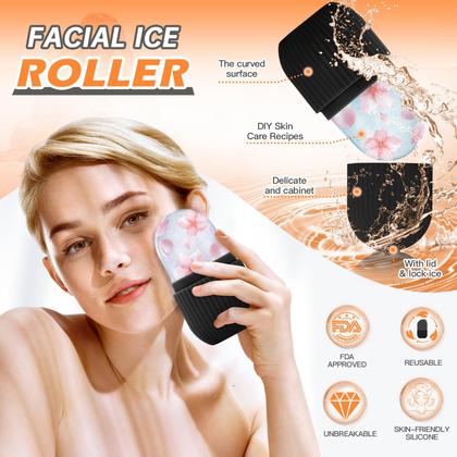 Imagem de Ice Roller IMEASY para cuidados com a pele do rosto e dos olhos (preto)