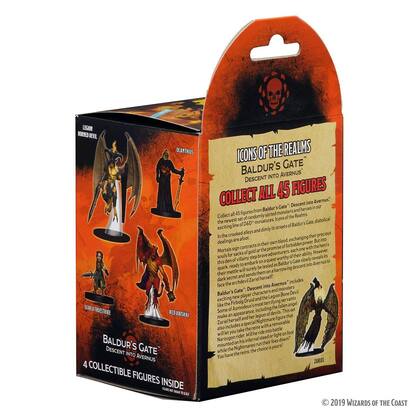 Imagem de Ícones padrão de D&D do Booster WizKids de The Realms Baldur's Gate