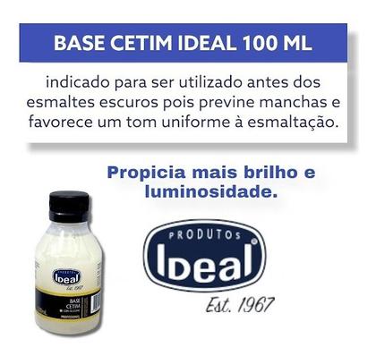 Imagem de Ideal Base Cetim Com Silicone Para Unhas 100ml - 2 Unidades