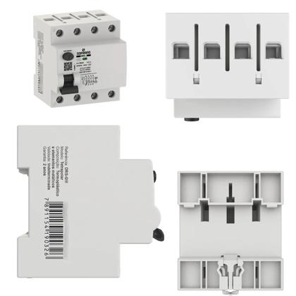 Imagem de IDR Interruptor Diferencial Residual DR 4p Tetrapolar 80a 30ma Soprano