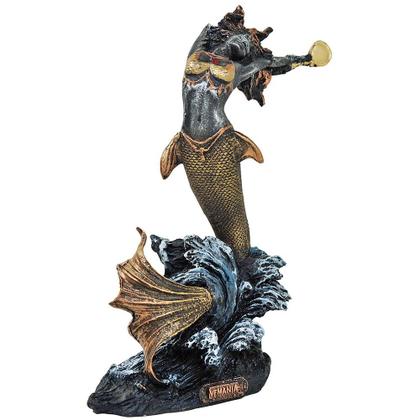 Imagem de Iemanjá Orixá Africano Umbanda Estatueta Decorativa Resina