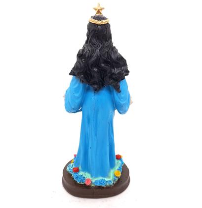 Imagem de Iemanjá Orixá Estátua Imagem Rainha Mar Resina 15 cm