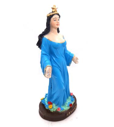 Imagem de Iemanjá Orixá Estátua Imagem Rainha Mar Resina 15 cm