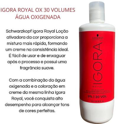 Imagem de Igora Vario Blonde Super Plus Developer Ox Pó Descolorante Emulsão Peróxido Luxez Mechas Reflexos Iluminada Clarear 8ton
