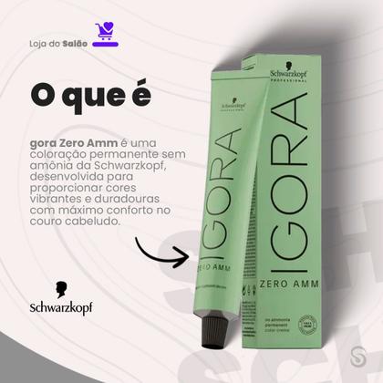 Imagem de Igora Zero Amm 1x7/0 Louro Médio 60 ml + Ox 20 VOL