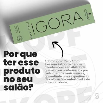 Imagem de Igora Zero Amm 2x5/0 Castanho Claro 60 ml + 2 Ox 20 VOL
