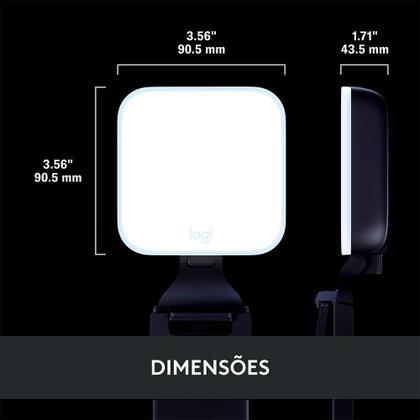 Imagem de Iluminação de LED Premium Logitech G Litra Glow com Tecnologia TrueSoft, Braço Ajustável e Controle por App, para PC/Mac, Preto- 946-000031