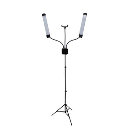 Imagem de Iluminação Led Ring Light Braço Duplo Articulado + Tripé