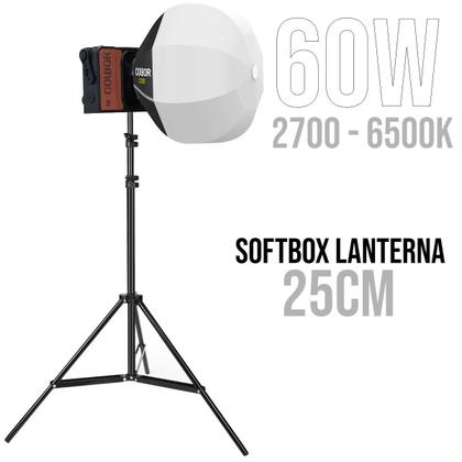 Imagem de Iluminador 60w Led Bicolor Colbor Wonder W60 + Soft Mini Lanterna + Tripé