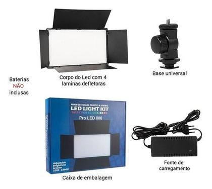 Imagem de Iluminador De Led Painel U800+ 1120 Leds+fonte