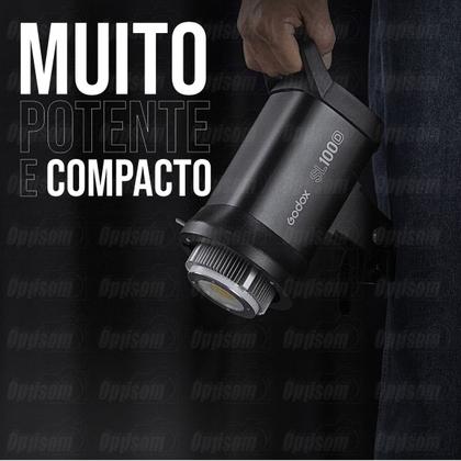 Imagem de Iluminador Foto E Vídeo Led Godox Sl100d 5600k 100w Com Tripé E Controle Remoto