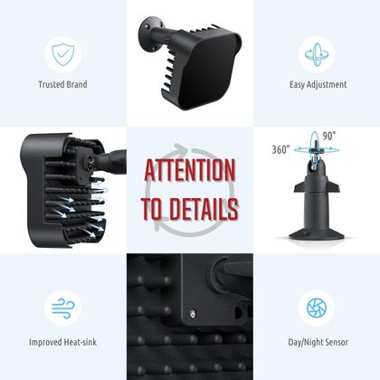 Imagem de Iluminador IR Tendelux DI20B Infravermelho de longo alcance com adaptador