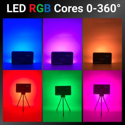 Imagem de Iluminador Led Soleste W140 RGB 2500k-9000k Fotografia L