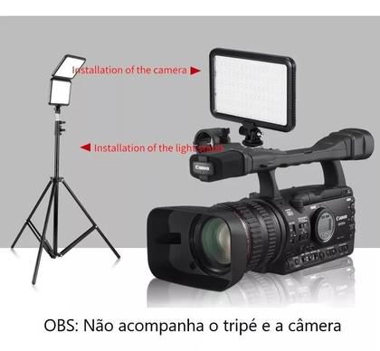 Imagem de Iluminador Painel De Luz Led Triopo Ttv204 Bicolor Video