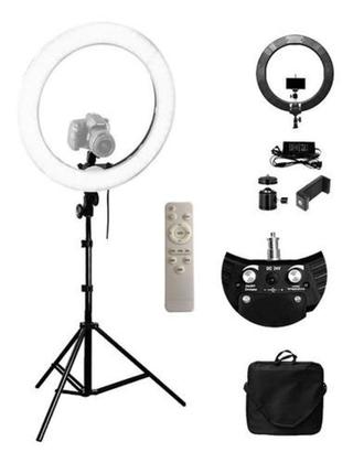 Imagem de Iluminador Ring Light 18 Pol 48cm 448 Leds 80w Forte+tripe