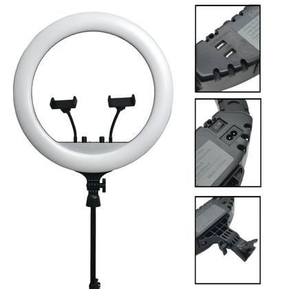 Imagem de Iluminador Ring Light 18 Pol 48cm 448 Leds 80w Forte+tripe top