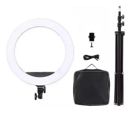 Imagem de Iluminador Ring Light 18 Polegadas 80w 48cm+tripe 448 Leds