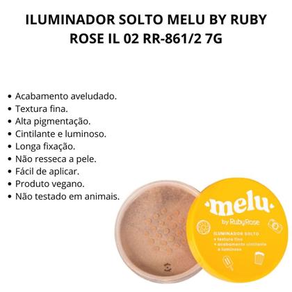 Imagem de Iluminador Solto Melu By Ruby Rose Il 02 Rr-861/2 7g