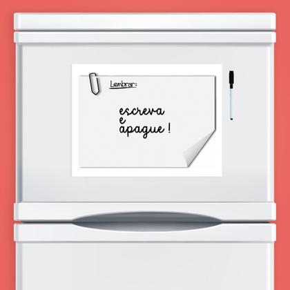 Imagem de Ímã De Geladeira Porta Recados Anotações Planner Com Caneta